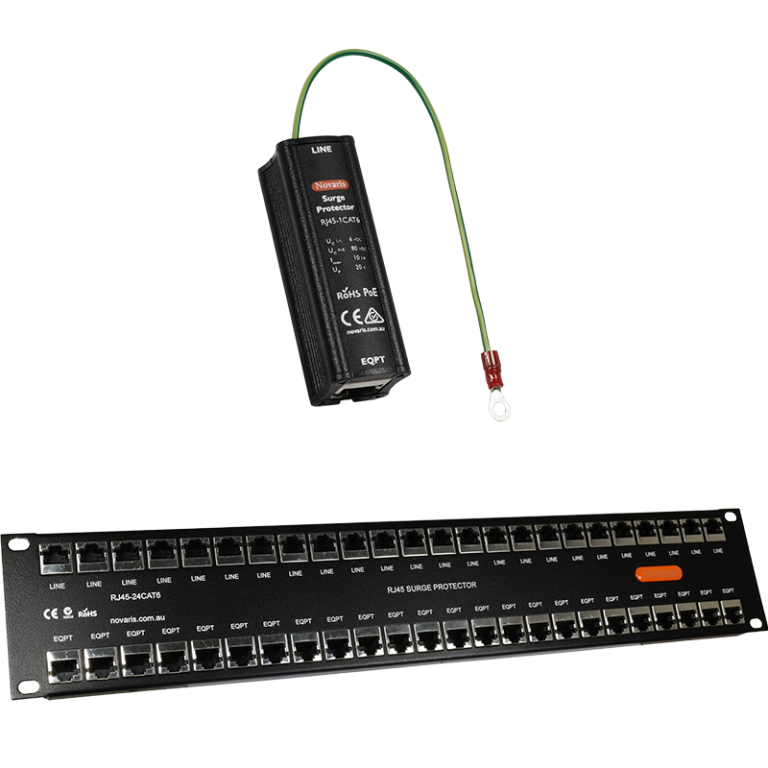 RJ45 Cat6 and PoE Surge Protection Novaris